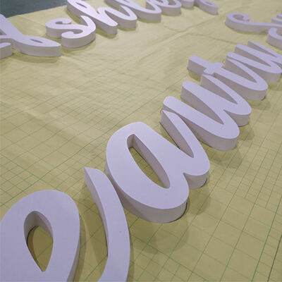 Sign Letter Sample Lightweight Flat Cut Letter Signs , 3D Foam Board Letters Advertising Sign